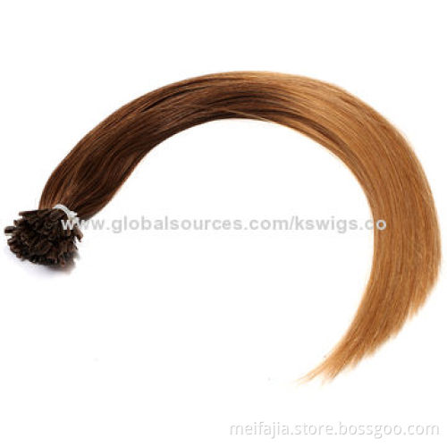 Nail Tip Hair Extension, 100% Natural Human Hair, No Chemical Process, Full Cuticle Aligned